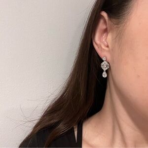NEW Victoria Wieck Brilliant Drop Diamond Earrings